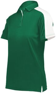 Augusta Sportswear 5029 - Ladies Bi Color Vital Polo Dark Green/White