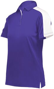 Augusta Sportswear 5029 - Ladies Bi Color Vital Polo Purple/White