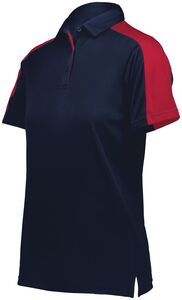 Augusta Sportswear 5029 - Ladies Bi Color Vital Polo NAVY / SCARLET