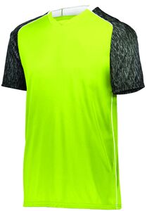 HighFive 322941 - Youth Hawthorn Soccer Jersey Lime/Black Print/White