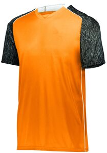 HighFive 322941 - Youth Hawthorn Soccer Jersey Power Orange/Black Print/White