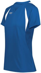 HighFive 342232 - Ladies Color Cross Jersey Royal/White