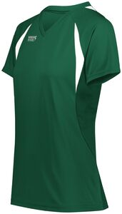 HighFive 342232 - Ladies Color Cross Jersey Dark Green/White