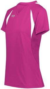 HighFive 342232 - Ladies Color Cross Jersey Power Pink/White