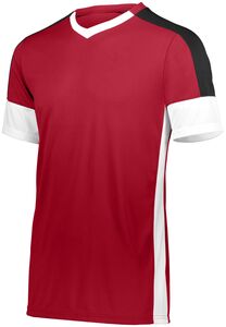 HighFive 322930 - Wembley Soccer Jersey Scarlet/White/Black