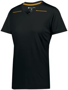 Holloway 222760 - Ladies Defer Wicking Tee Navy/Gold