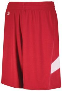 Holloway 224279 - Youth Dual Side Single Ply Basketball Shorts Maroon/White