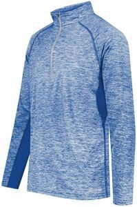 Holloway 222674 - Youth Electrify Coolcore® 1/2 Zip Pullover Athletic Grey Heather