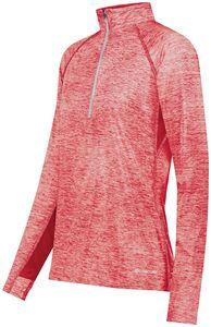 Holloway 222774 - Ladies Electrify Coolcore® 1/2 Zip Pullover Blanco