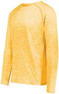 Holloway 222670 - Youth Electrify Coolcore® Long Sleeve Tee Olive Heather
