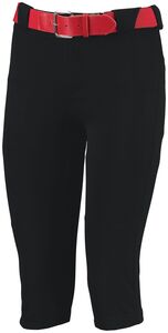 Russell 7S4DBX - Ladies Low Rise Knicker Length Softball Pant Negro