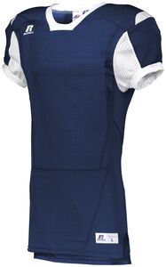 Russell S67AZW - Youth Color Block Game Jersey Navy/White