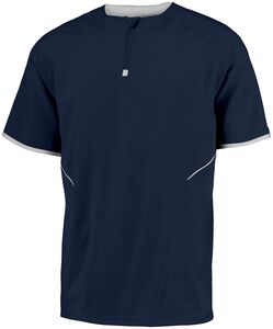 Russell 872RVB - Youth Short Sleeve Pullover Navy/White