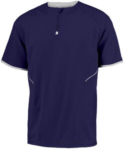 Russell 872RVM - Short Sleeve Pullover Purple/White