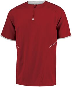 Russell 872RVM - Short Sleeve Pullover True Red/White