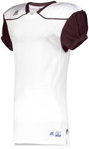 Russell S57Z7A - Color Block Game Jersey (Away) White/Maroon