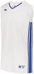 Russell 4B1VTB - Youth Legacy Basketball Jersey White/Royal
