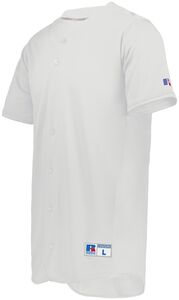 Russell 235JMB - Youth Five Tool Full Button Front Baseball Jersey Blanco
