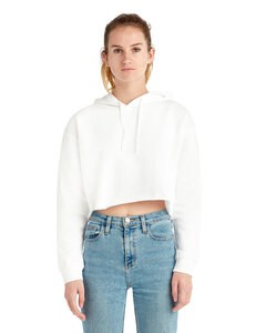 Lane Seven LS12000 - Ladies Cropped Fleece Hoodie negro