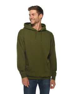 Lane Seven LS14001 - Unisex Premium Pullover Hooded Sweatshirt Verde Militar