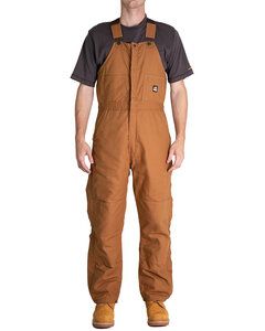 Berne B415 - Men's Heritage Insulated Bib Overall Brown Duck