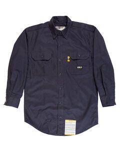 Berne FRSH10 - Men's Flame-Resistant Button-Down Work Shirt Marina