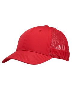 Top Of The World TW5536 - Flight Lasercut Mesh Trucker Hat Rojo