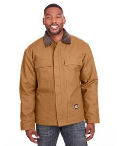 Berne CH416T - Men's Tall Heritage Cotton Duck Chore Jacket Brown Duck