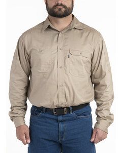 Berne SH21 - Men's Utility Lightweight Canvas Woven Shirt Desert