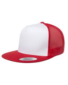 Yupoong 6006W - Adult Classic Trucker with White Front Panel Cap