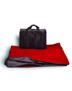 Alpine Fleece LB8701 - Fleece/Nylon Picnic Blanket Rojo