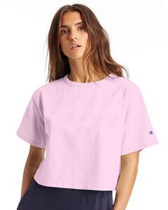 Champion T453W - Ladies Cropped Heritage T-Shirt Pink Candy