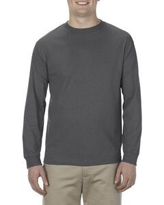American Apparel AL1304 - Adult 6.0 oz., 100% Cotton Long-Sleeve T-Shirt Carbón de leña Heather