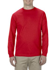 American Apparel AL1304 - Adult 6.0 oz., 100% Cotton Long-Sleeve T-Shirt Rojo