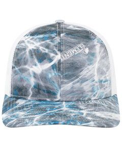 Pacific Headwear 107C - Snapback Trucker Hat Steelhead/White