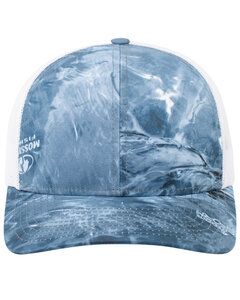 Pacific Headwear 107C - Snapback Trucker Hat High Seas/White