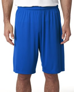 A4 N5283 - Adult 9" Inseam Cooling Performance Shorts Royal