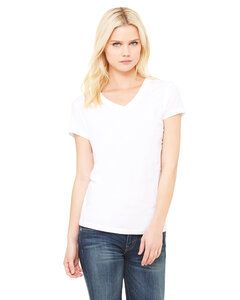 Bella+Canvas B6005 - Ladies Jersey Short-Sleeve V-Neck T-Shirt Blanco