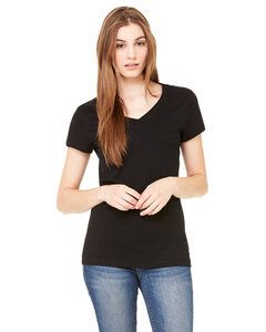 Bella+Canvas B6005 - Ladies Jersey Short-Sleeve V-Neck T-Shirt Negro