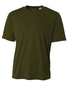 A4 NB3142 - Remera de cuello redondo y manga corta para jóvenes Verde Militar