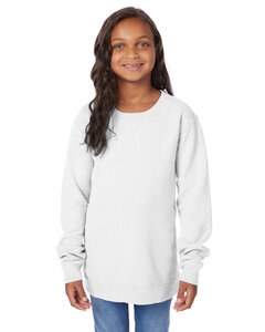 ComfortWash by Hanes GDH475 - Youth Fleece Sweatshirt White PFD
