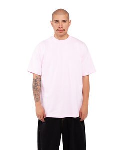 Shaka Wear SHMHSS - Adult 7.5 oz., Max Heavyweight T-Shirt Polvo rosa