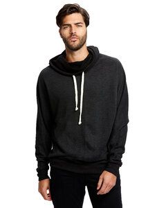 US Blanks US897 - Unisex French Terry Snorkel Pullover Sweatshirt Tri Charcoal