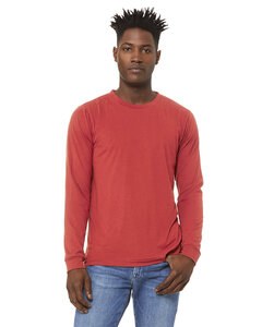 Bella+Canvas 3513 - Unisex Triblend Long-Sleeve T-Shirt Red Triblend