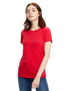 US Blanks US100 - Ladies Made in USA Short Sleeve Crew T-Shirt Rojo