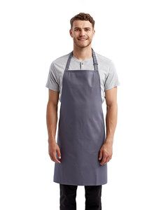 Artisan Collection by Reprime RP150 - "Colours" Sustainable Bib Apron Steel