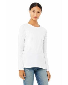 Bella+Canvas B6500 - Ladies Jersey Long-Sleeve T-Shirt Blanco