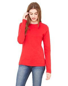 Bella+Canvas B6500 - Ladies Jersey Long-Sleeve T-Shirt Rojo