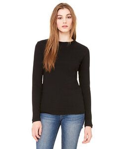 Bella+Canvas B6500 - Ladies Jersey Long-Sleeve T-Shirt Negro