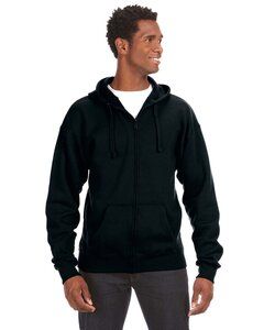 J. America JA8821 - Adult Premium Full-Zip Fleece Hooded Sweatshirt Negro
